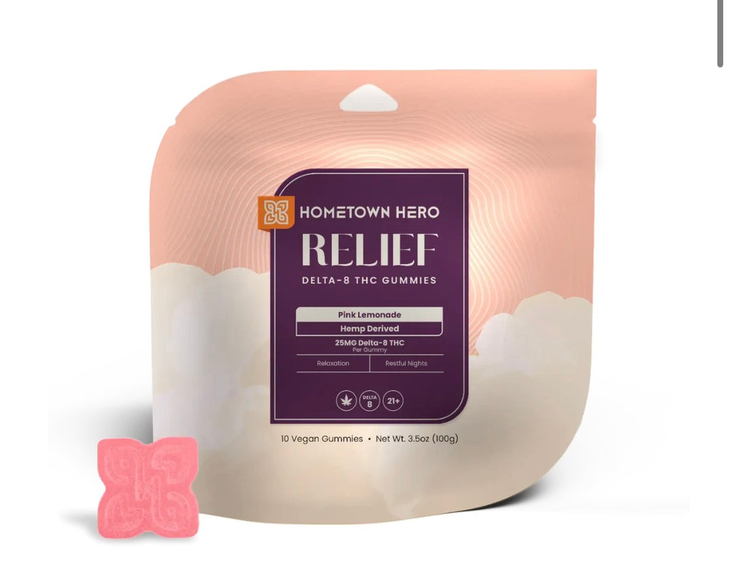 Hometown Hero - Relief Delta 8 Gummies 25mg