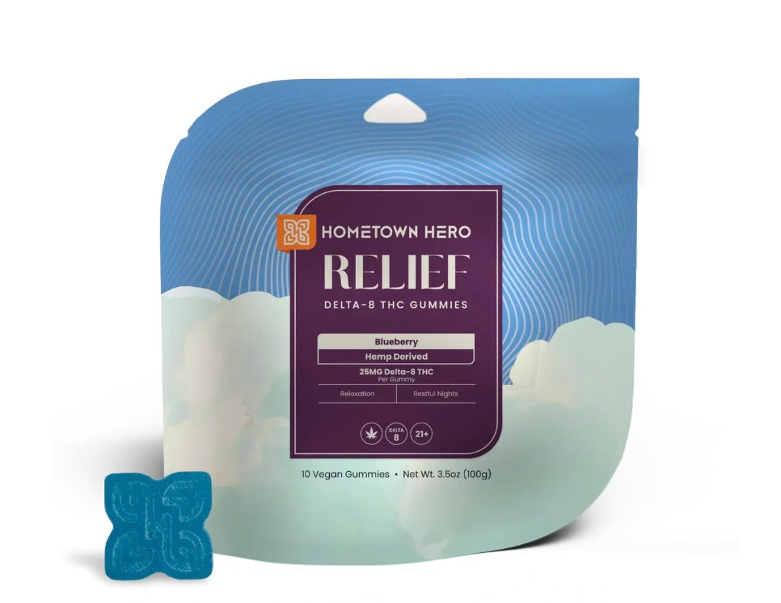 Hometown Hero - Relief Delta 8 Gummies 25mg