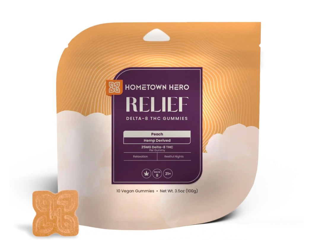 Hometown Hero - Relief Delta 8 Gummies 25mg